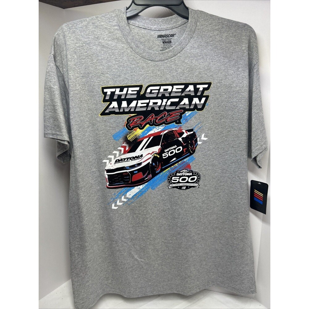 NASCAR The‎ Great American Race Men's XL T-shirt Gray